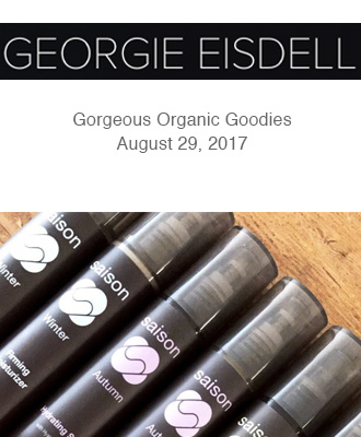 Saison Organic Skincare is approved by Georgie Eisdell